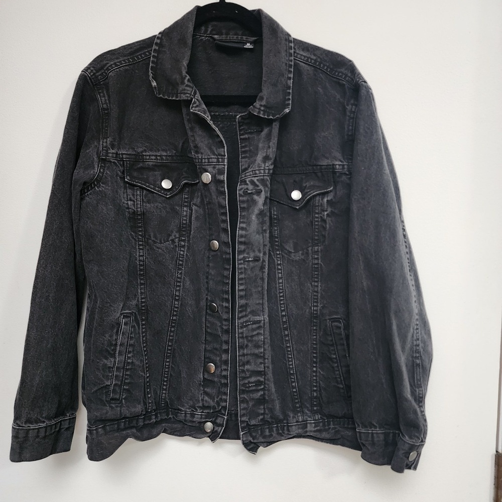 Nickelodeon Spongebob Patrick Graphic Denim Jacket Mens Medium Black Washed 2020